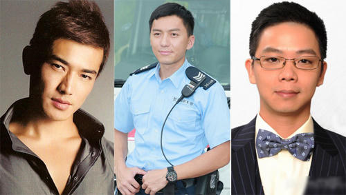 Ba tài tử Huỳnh Trường Hưng, Viên Vỹ Hào và Lâm Tử Thiện (từ trái sang).