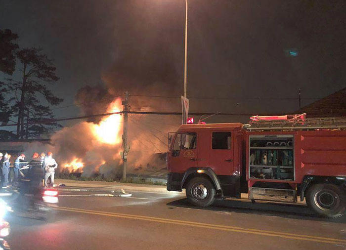 Cháy lớn tại trung tâm Đà Lạt, 5 người tử vong