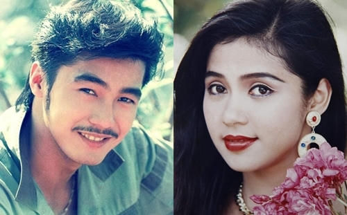 Ngoại hình Lý Hùng và Việt Trinh thập niên 1990.