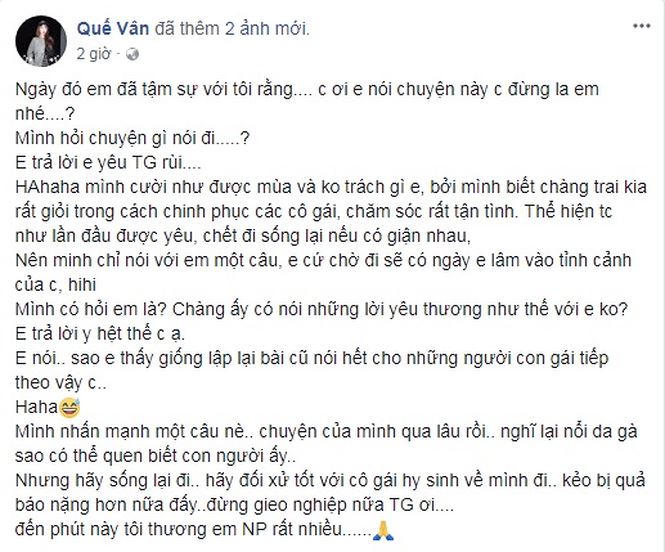 Quế Vân ‘thương’ Nhã Phương, nhắn Trường Giang đừng ‘gieo nghiệp’ - ảnh 1