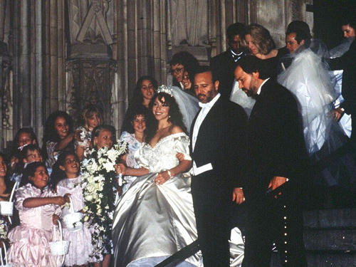 Đám cưới Mariah Carey và Tommy Mottola năm 1993.