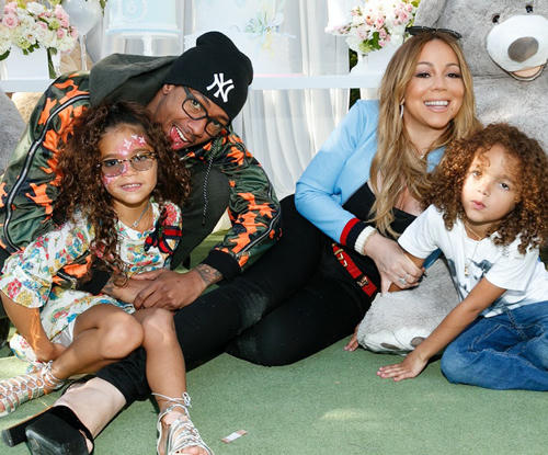 Mariah Carey bên người chồng thứ hai và cặp song sinh.