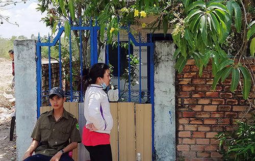 Căn nhà nơi xảy ra vụ việc. Ảnh: Nguyễn Khoa