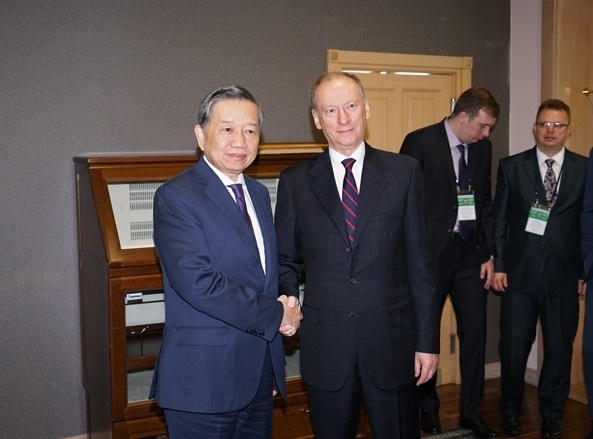 Bộ trưởng Tô Lâm tham luận tại hội nghị lãnh đạo cao cấp an ninh ở Nga