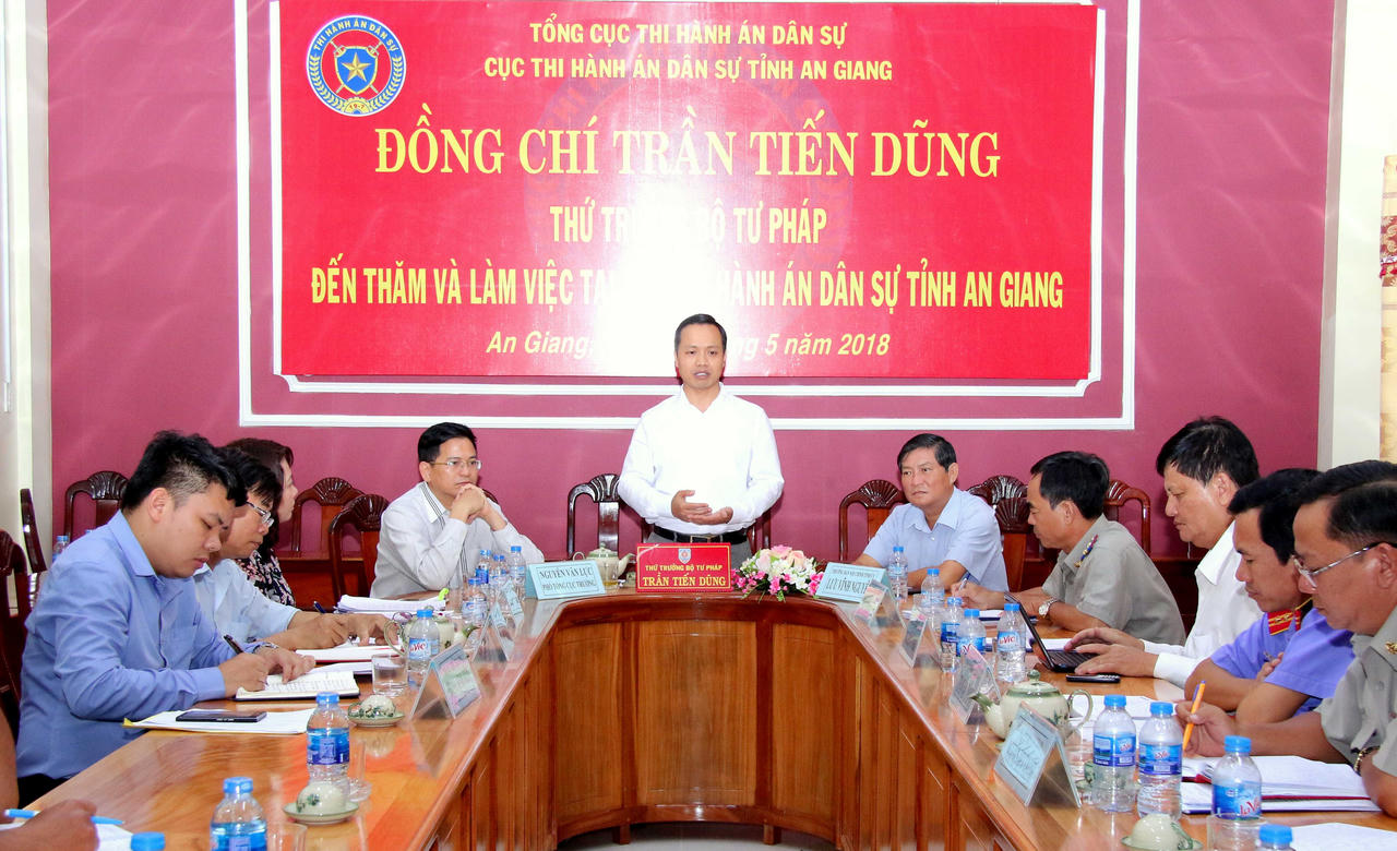 Thứ trưởng Trần Tiến Dũng: Cần tăng cường công tác hộ tịch, quan tâm vấn đề di cư tại An Giang