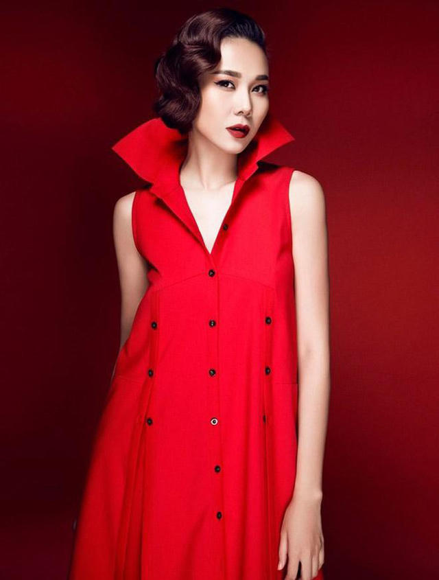 Thanh Hằng sở hữu vẻ đẹp có đôi chút lạnh lùng.