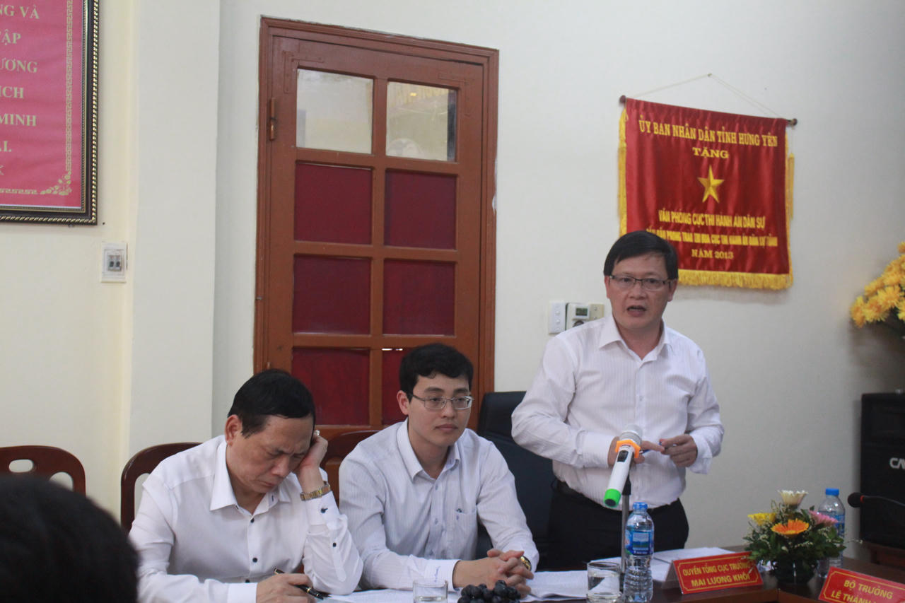 Bộ trưởng Lê Thành Long: Tư pháp Hưng Yên cần phát huy vai trò người đứng đầu để vượt khó 