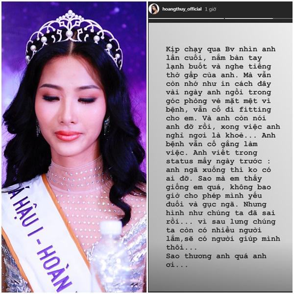 Hoàng Thùy đau đớn khi nhìn mặt stylist Mì Gói lần cuối ở bệnh viện.