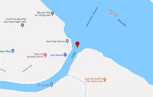 Điểmxảy ra sạt lở.