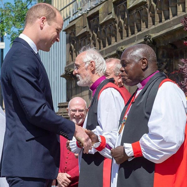 William trong buổi lễ tượng niệm các nạn nhân vụ khủng bố ở Manchester năm ngoái. Ảnh: Instagram.