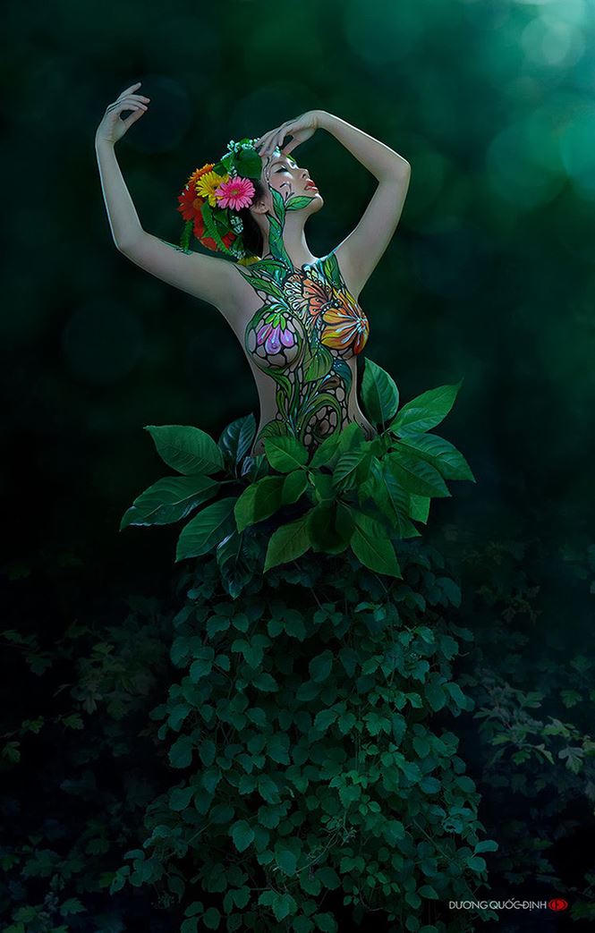 Những hot girl làm mẫu body painting đình đám nhất hiện nay - ảnh 8