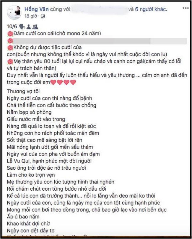 nsnd hong van viet tam thu gui chong le tuan anh va con gai hinh anh 1