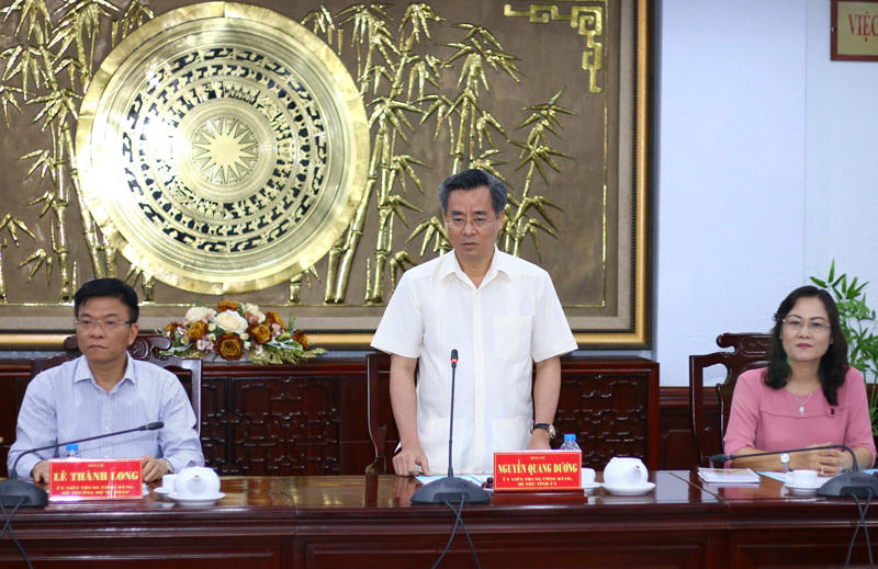 Bộ trưởng Lê Thành Long: Tư pháp góp phần phát triển kinh tế - xã hội Bạc Liêu