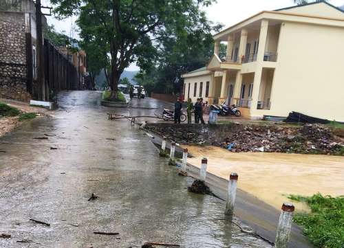 Khu vực ngầm tran nơi cán bộ trại giam gặp nạn. Ảnh: Minh Cương