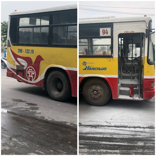 Xe buýt chở nhiều khách bất ngờ bốc cháy trên cầu ở Hà Nội