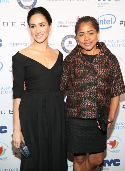 Mẹ của Meghan trước đây từng tham dự nhiều sự kiện cùng cô tại Mỹ. Ảnh: Patrick McMullan.