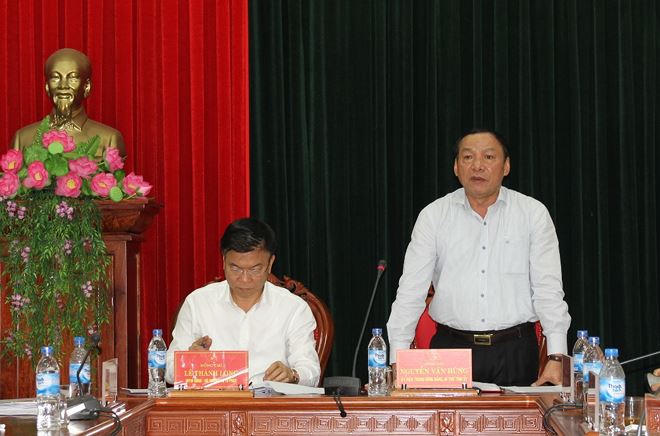 Bộ trưởng Lê Thành Long làm việc với Thường trực Tỉnh ủy và Cục THADS Quảng Trị