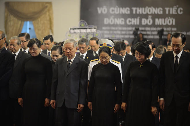 Cử hành trọng thể Quốc tang nguyên Tổng Bí thư Đỗ Mười