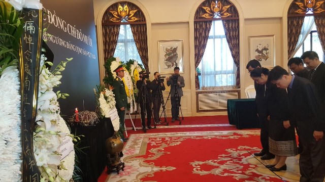 Lễ viếng nguyên Tổng Bí thư Đỗ Mười tại Trung Quốc