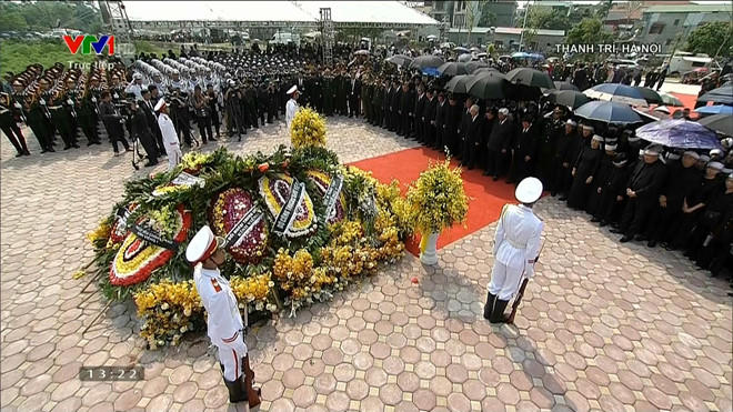 Long trọng tiễn biệt cố Tổng Bí thư Đỗ Mười về nơi an giấc ngàn thu...