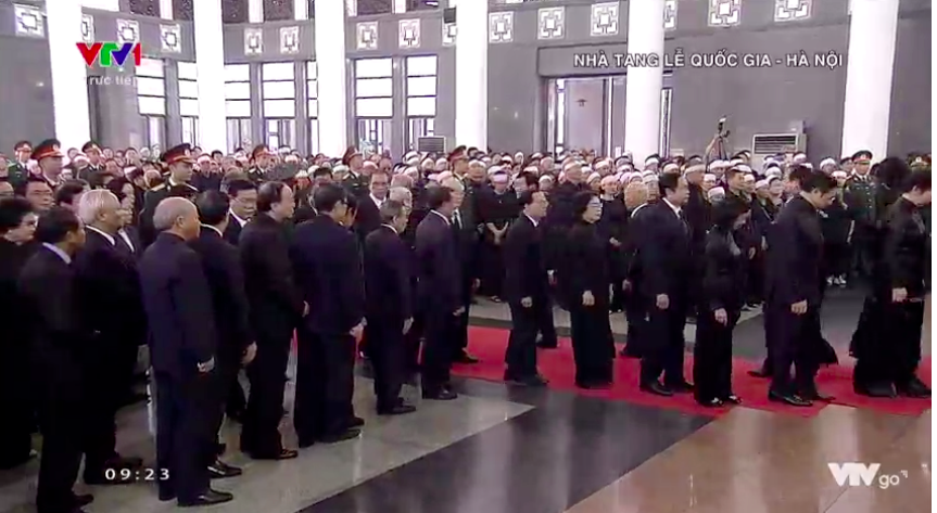 Long trọng tiễn biệt cố Tổng Bí thư Đỗ Mười về nơi an giấc ngàn thu...