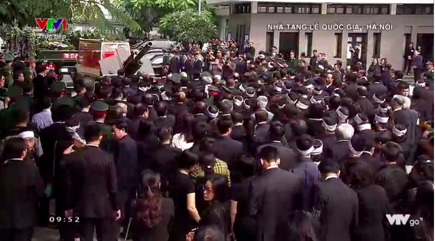 Long trọng tiễn biệt cố Tổng Bí thư Đỗ Mười về nơi an giấc ngàn thu...