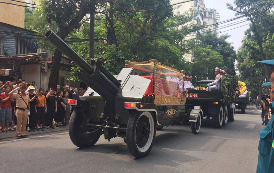 Long trọng tiễn biệt cố Tổng Bí thư Đỗ Mười về nơi an giấc ngàn thu...