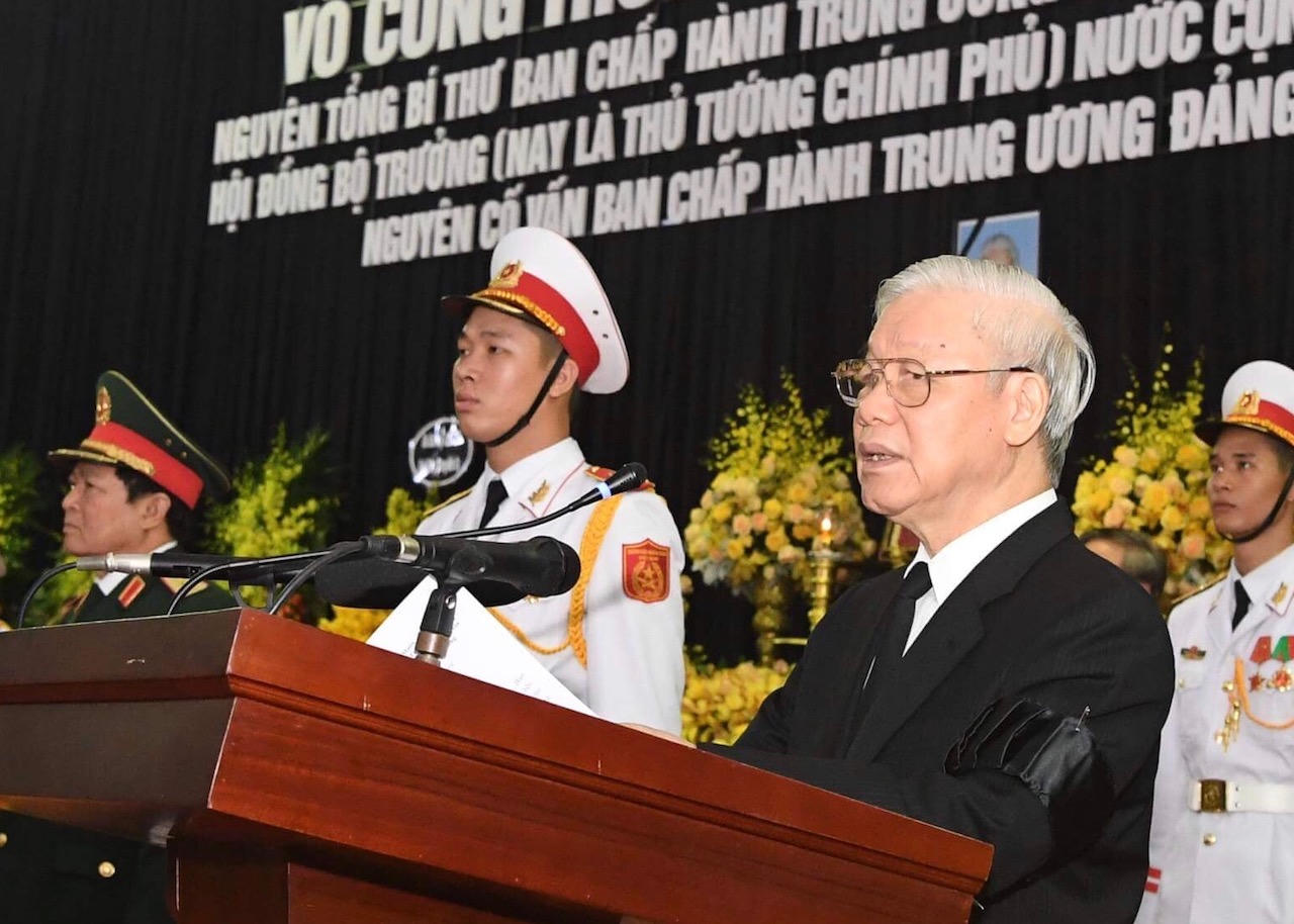 Long trọng tiễn biệt cố Tổng Bí thư Đỗ Mười về nơi an giấc ngàn thu...