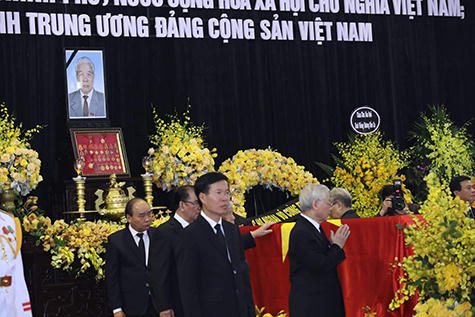 Long trọng tiễn biệt cố Tổng Bí thư Đỗ Mười về nơi an giấc ngàn thu...