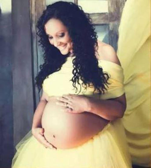 Marcia trong thời kỳ mang bầu trước khi ly dị con trai của hai nghi phạm giết cô. Ảnh: Facebook.