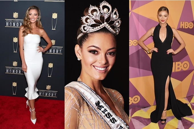 Miss Universe có sự thay đổi liên tục về vương miện những năm gần đây. Năm 2017, người đẹp Demi‑Leigh Nel‑Peters được trao vương miện Mikimoto có hình tượng chim phượng hoàng, trị giá 250.000 USD (hơn 5,8 tỷ đồng). Tuy nhiên, cô hiếm khi đội vương miện này trong nhiệm kỳ của mình.