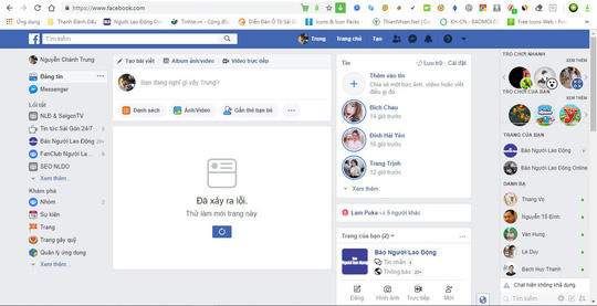 Facebook sập trên toàn cầu, News Feed người dùng trống hoác? - Ảnh 1.
