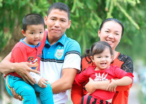 Tổ ấm của tiền đạo Anh Đức.