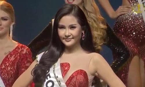 Lê Âu Ngân Anh trình diễn bắt chước Hoa hậu Hoàn vũ Catriona Gray