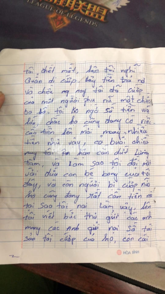 Tên cướp bí ẩn gửi trả 100 triệu đồng cùng thư xin lỗi - Ảnh 3.