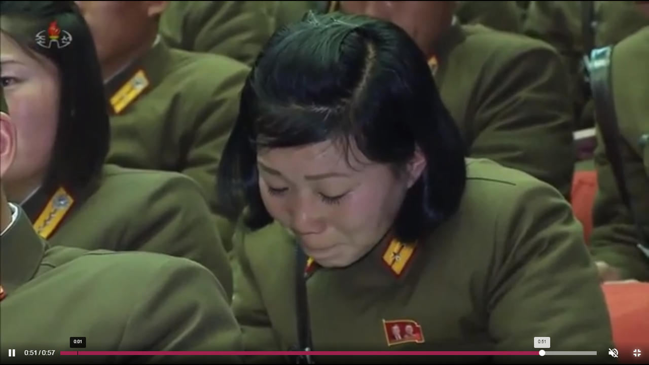 Sĩ quan Triều Tiên bật khóc khi họp với Nhà lãnh đạo Kim Jong-un