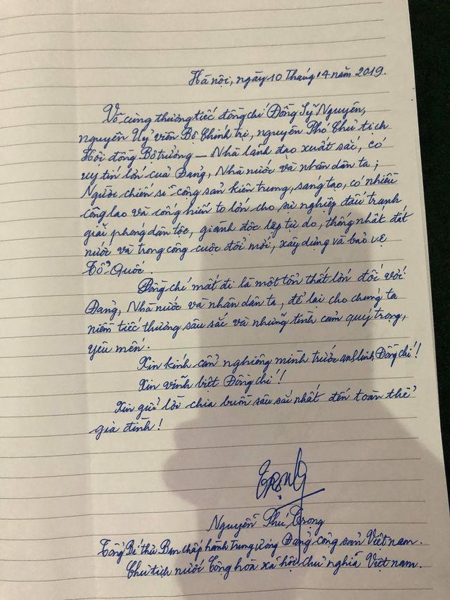 Tiễn biệt Trung tướng Đồng Sỹ Nguyên