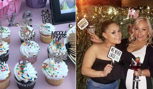 Catherine vui vẻ suốt đêm trong bữa tiệc ly hôn với bạn bè. Ảnh CN.