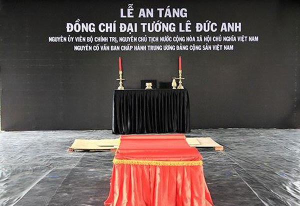 Nguyên Chủ tịch nước, Đại tướng Lê Đức Anh về nơi an nghỉ cuối cùng