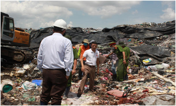Phát hiện 'vật thể lạ' trong khu xử lý rác thải do Công ty nước ngoài quản lý