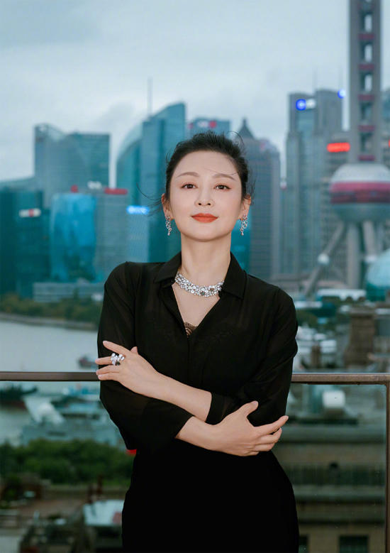 Diễn viên Trần Hồng tại Thượng Hải.