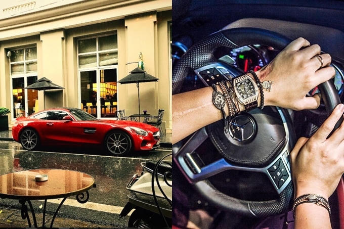 Bên cạnh đồng hồ, Dương Bảo Hưng còn tậu nhiều xe hơi đắt tiền như: Mescedes, Range Rover Sport,...