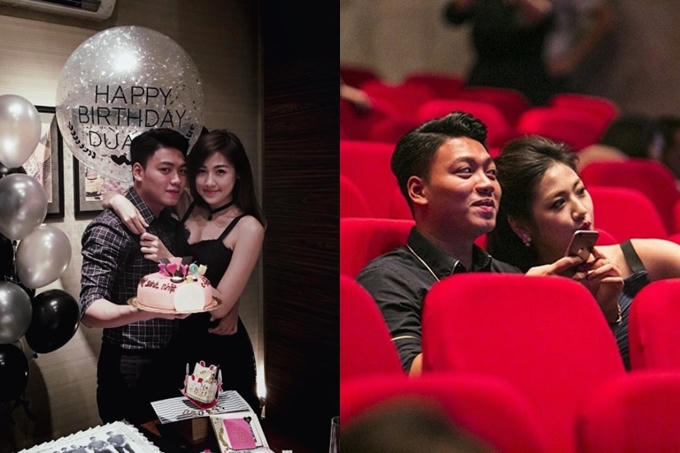 Về chuyện tình cảm, Dương Bảo Hưng công khai hẹn hò Á hậu Tú Anh vào cuối năm 2016. Dịp sinh nhật 23 tuổi của Tú Anh, cặp đôi có chuyến du lịch đến Maldives. Cả hai cũng xuất hiện tình tứ trong một đêm nhạc của ca sĩ Hồ Ngọc Hà (phải).