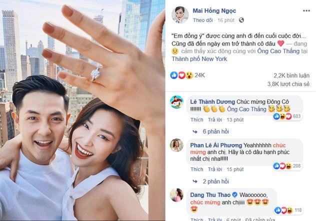 Đông Nhi hạnh phúc khoe nhẫn cầu hôn của Ông Cao Thắng - 2