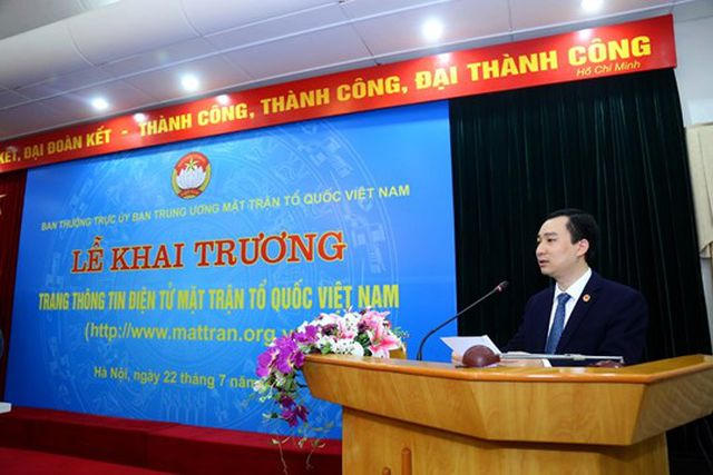Khai trương Trang thông tin điện tử mới Mặt trận Tổ quốc Việt Nam - 4