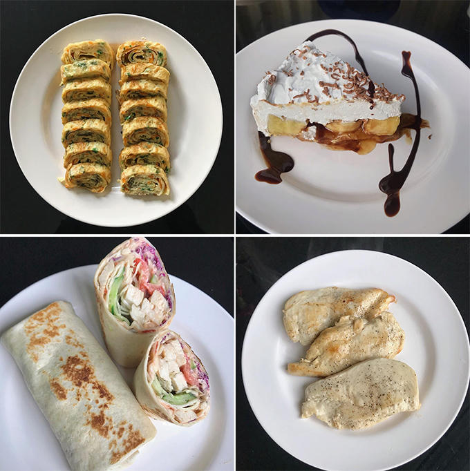 Những món ăn do Yến Xuân tự làm. Ảnh: Instagram.