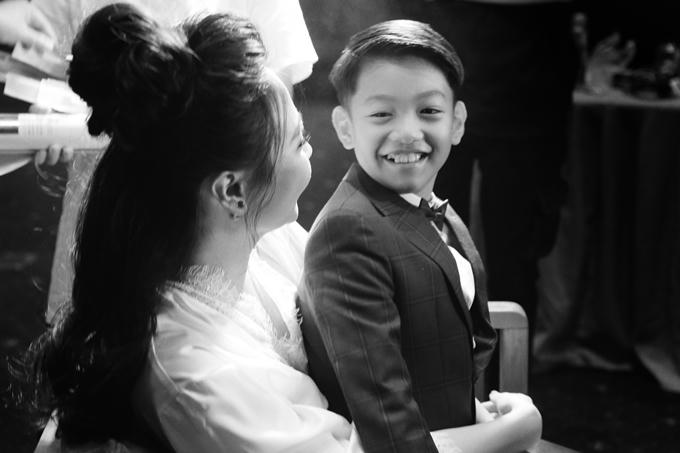 Nhiều khán giả chúc mừng Đàm Thu Trang có mối quan hệ tốt đẹp với con riêng của chồng.