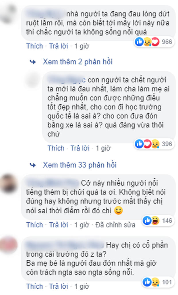 nguoi mau le thuy bat binh khi luu thien huong trach cha me be lop 1 gateway tu vong tren xe hinh anh 3