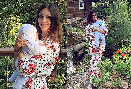 Rihana Oksana Veovodina đăng ảnh cùng con trai giữa thông tin ly hôn. Ảnh: Instagram