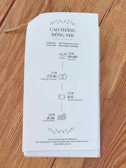 Thiệp cưới Đông Nhi - Ông Cao Thắng - 2